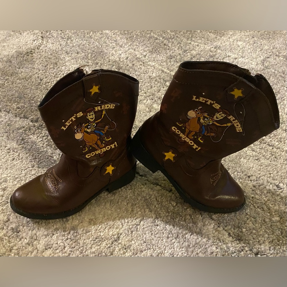 Toy Story Let’s Ride Cowboy Western Boots Size 10